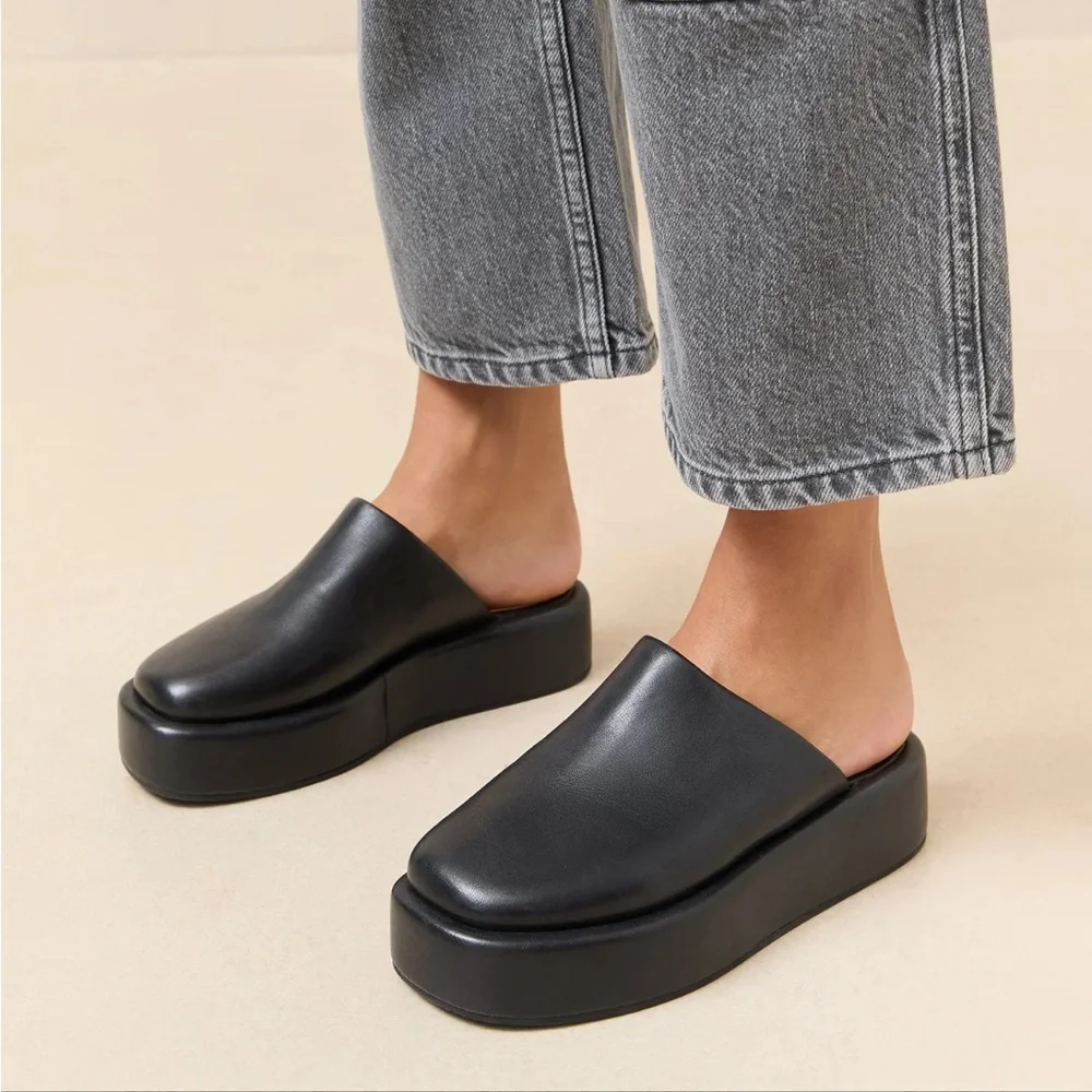 Loeffler Randall Haven Black Leather Mule - Picture 4 of 4